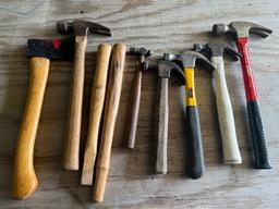 Hammers, Handles, & Hatchet (9 pcs)