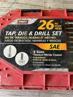 Mibro 26pc Tap, Die, & Drill Set, Reversible Air Drill