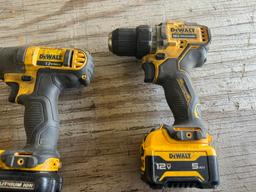 DeWalt 12V Tools, 3 Batteries, 1 Charger