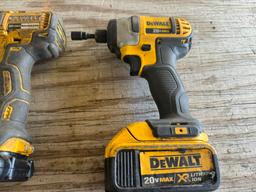 DeWalt 20V Drills w/2 Batteries & 1 Charger