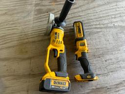 DeWalt 20V Grinder, Light, & 1 Battery