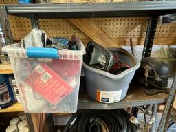 Metal Shelf Lot w/Contents