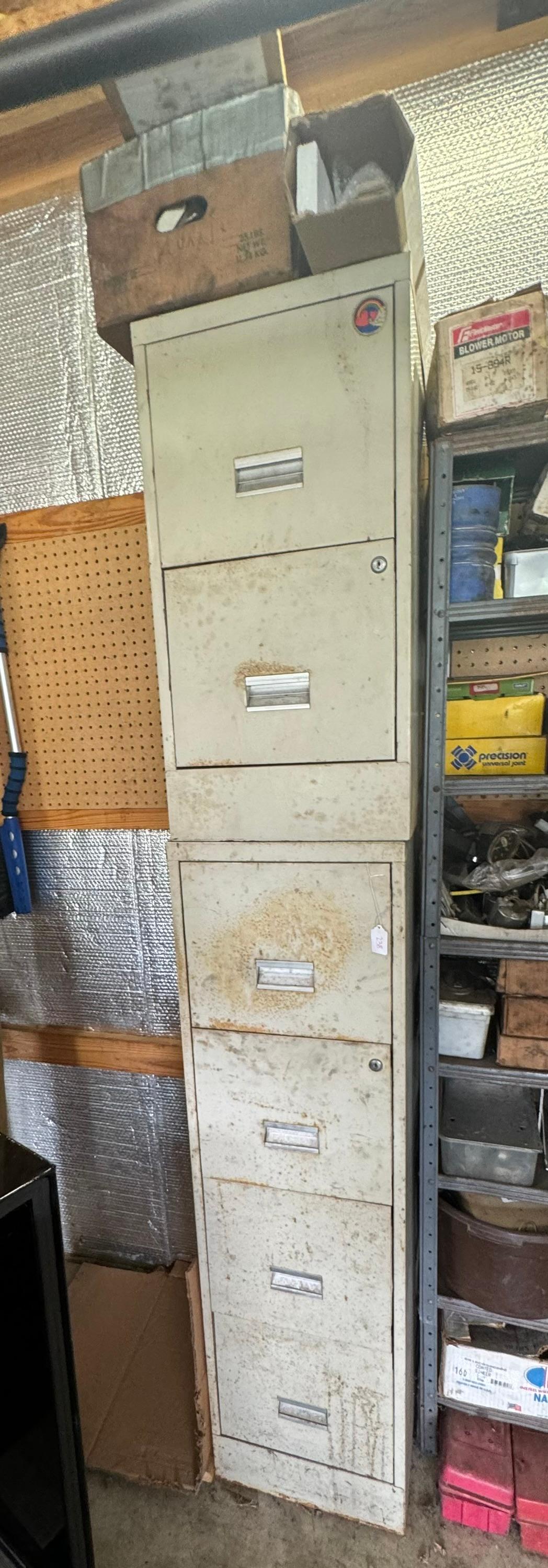 Metal File Cabinet w/Contents