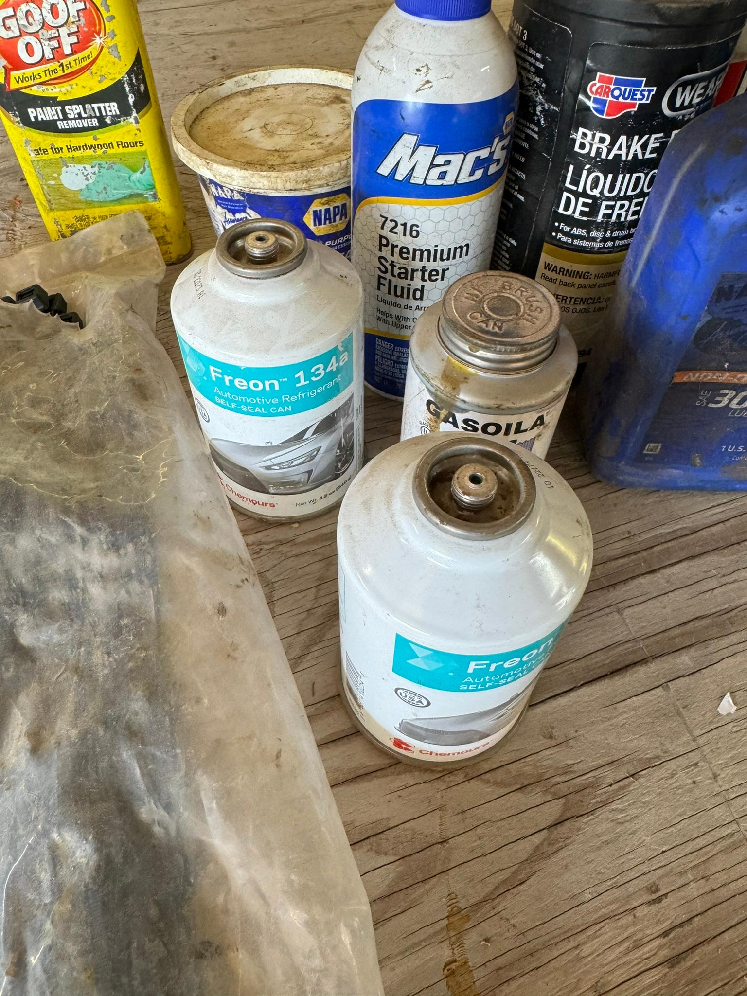 Zip Ties, Freon, Starter Fluid, Brake Fluid, & More