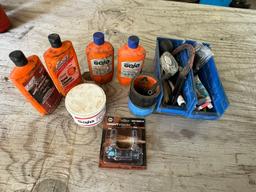 Hand Cleaner, Tape, Head Light Bulbs, Oil Filter Wrenches, & More