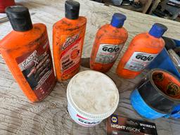 Hand Cleaner, Tape, Head Light Bulbs, Oil Filter Wrenches, & More