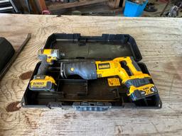 1/2" Drive DeWalt Impact w/Battery & DeWalt Sawzall w/Battery