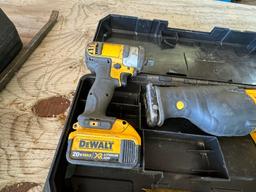 1/2" Drive DeWalt Impact w/Battery & DeWalt Sawzall w/Battery