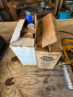 DeWalt Grease Gun w/Battery & Boxes of Gloves