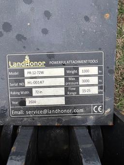 Skid Steer 6’ Harley Rake w/Electronic Controls
