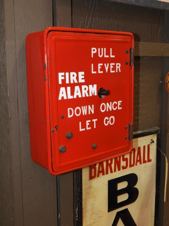 Porcelain fire alarm box, 9"x11"