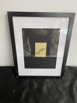 Hugh Hefner signed w/ documentation 15x12