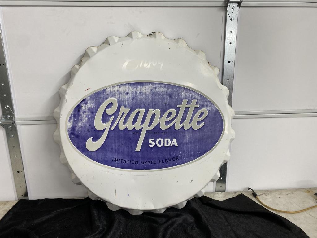 Grapette bottlecap 38"