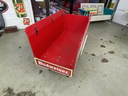 Budweiser display cart  25x36x47