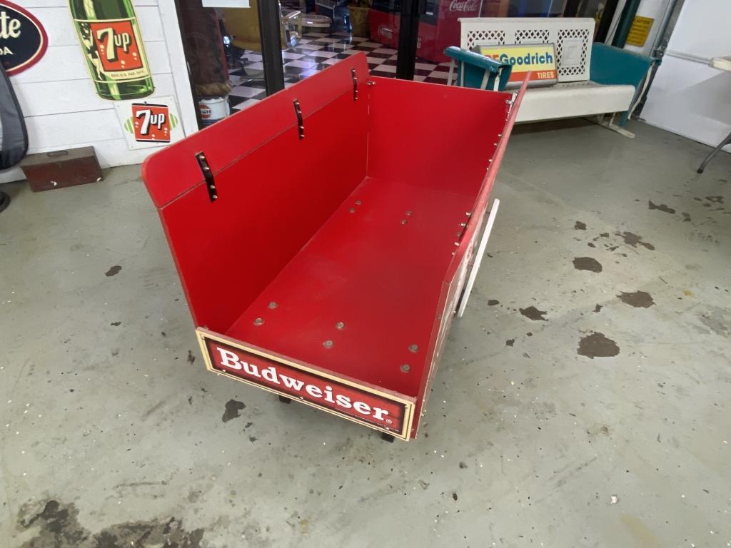 Budweiser display cart  25x36x47