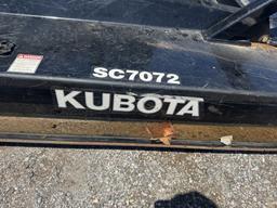 Kubota skid steer SC7072 brush mower