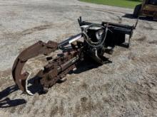 Bradco skid steer trencher