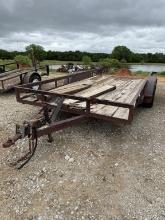 16' bumper pull tandem axle utility trailer