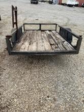 Bumper pull lawnmower trailer