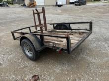 Bumper pull lawnmower trailer
