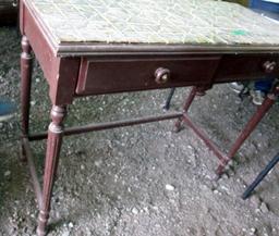 Tile Top Hall Table!