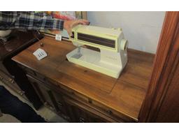 Old Style Singer Sewing Machine, Etc.