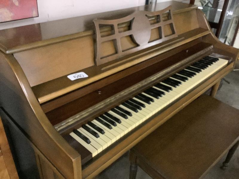 Apartment Size Upright Piano and Bench