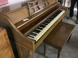 Apartment Size Upright Piano and Bench