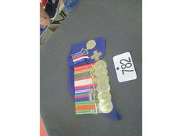 Tray of 6 War Medals