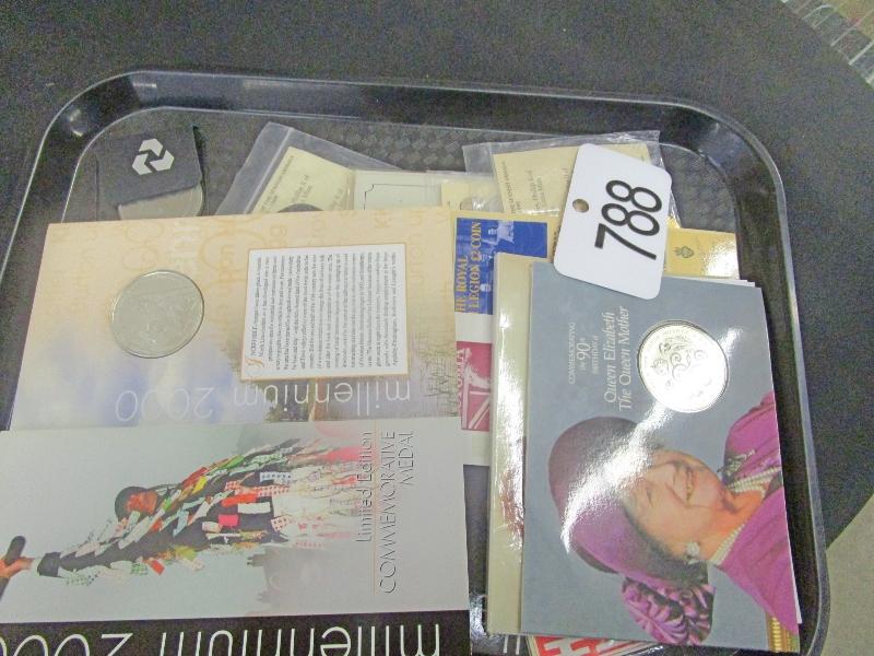 Tray of Commemorative Coins