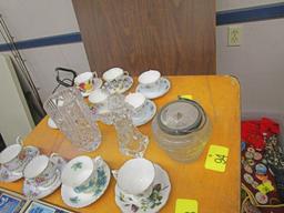 Biscuit Barrel, Vase, Etc.