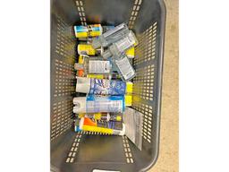 Basket of Sprays and Lubricants