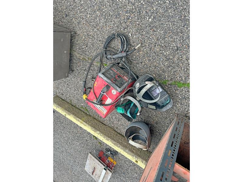 Lincoln Welder with Helmets