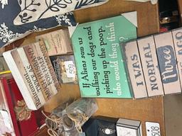 Decor Signs and Trading Cards