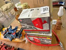 Tow Rope, Corner Clamps, Sawhorse Brackets and Bicycle Lock