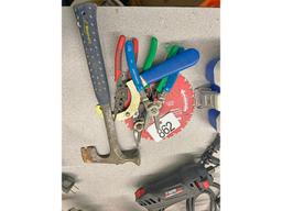 Assorted Tools and Circular Saw Blades