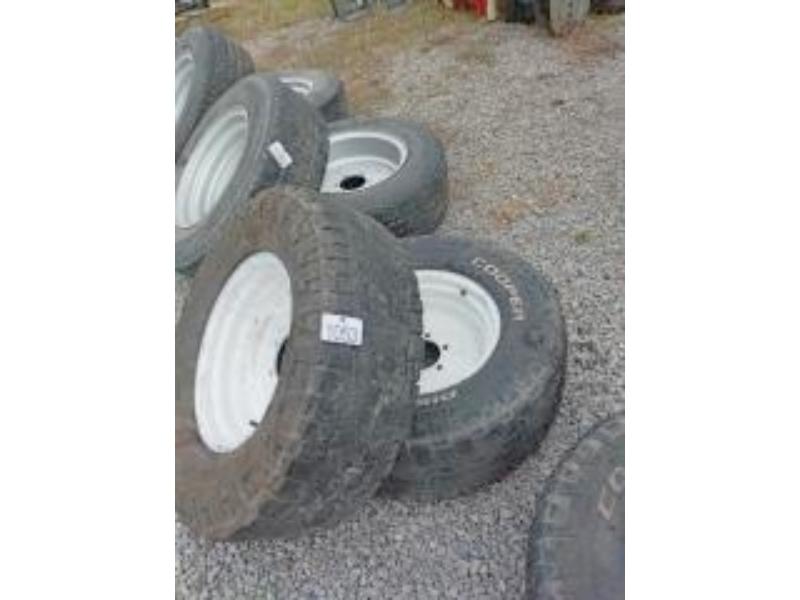 2 New 17" 6 Bolt Implement Rims with Truck Tires
