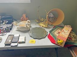 Wall Lamp, Vases, Etc.