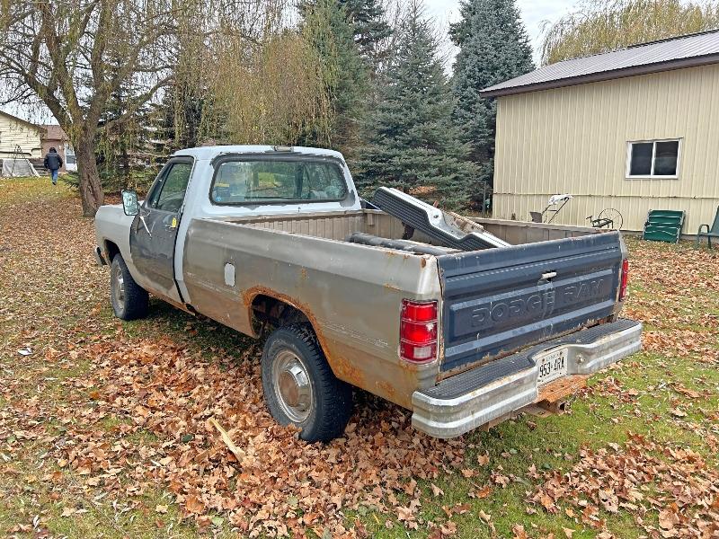 1990 Dodge Ram W250 4x4 Sells With Replacement Cab & Doors - Has Ownership