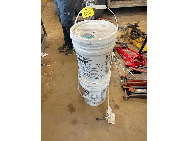 2 Unopened Pails of Shell Rotella 15W40