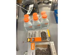 New Stihl 16" Chain, Mix Oil, Etc.