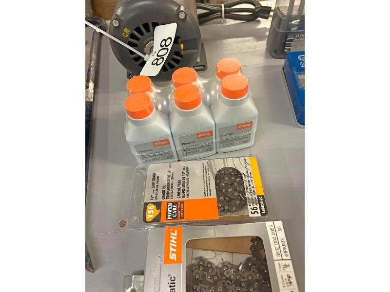New Stihl 16" Chain, Mix Oil, Etc.