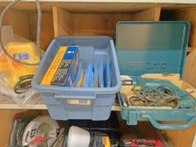 Tool Cabinet with Air and Electric Tools