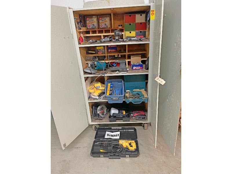 Tool Cabinet with Air and Electric Tools