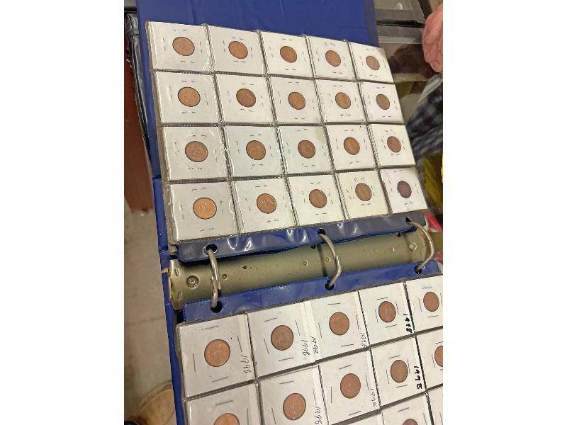 Binder of Canadian Pennies