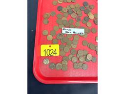 Tray of British Half Pennies