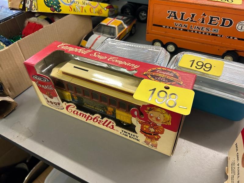 Campbell's Soup Trolley Car Bank