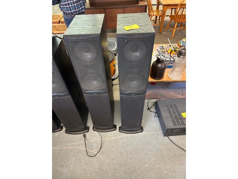 2 Upright Infinity Speakers