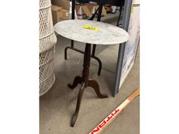 Marble Top End Table