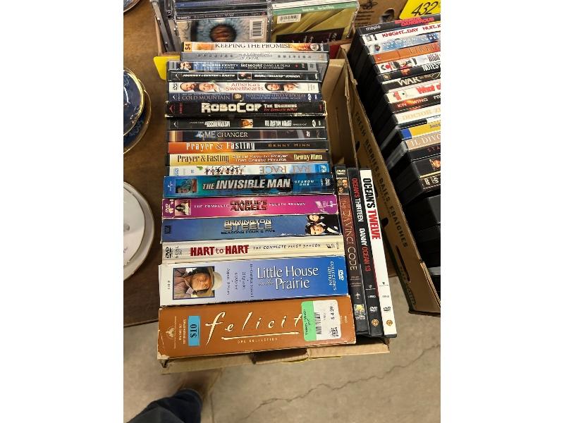 Box of DVDs